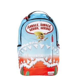 Sprayground Black Backpack with Red Limited Edition Patch